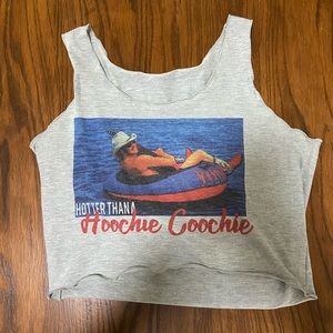 Vintage crop cut out tank